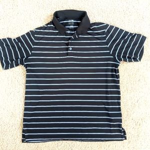 Adidas Puremotion Polo 100% Polyester Short Sleeve Shirt Men's Large Black